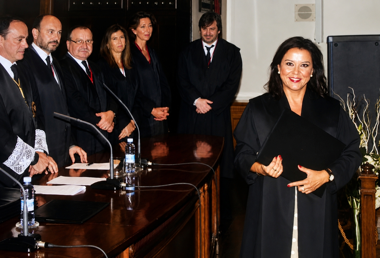 Lourdes Mozota Fatás en acto solemne, abogada colegiada del Ilustre Colegio de Abogados de Zaragoza